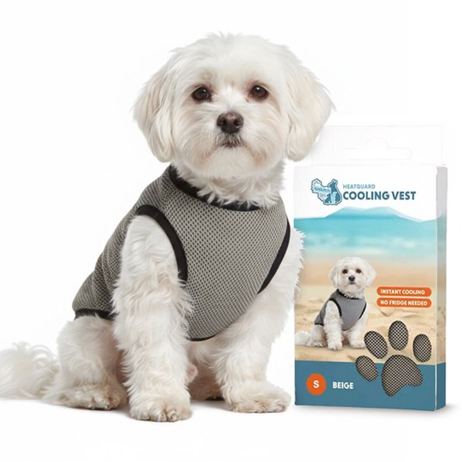 Coolpets Cooling Vest Kühlweste für Hunde S Rückenlänge 25 cm