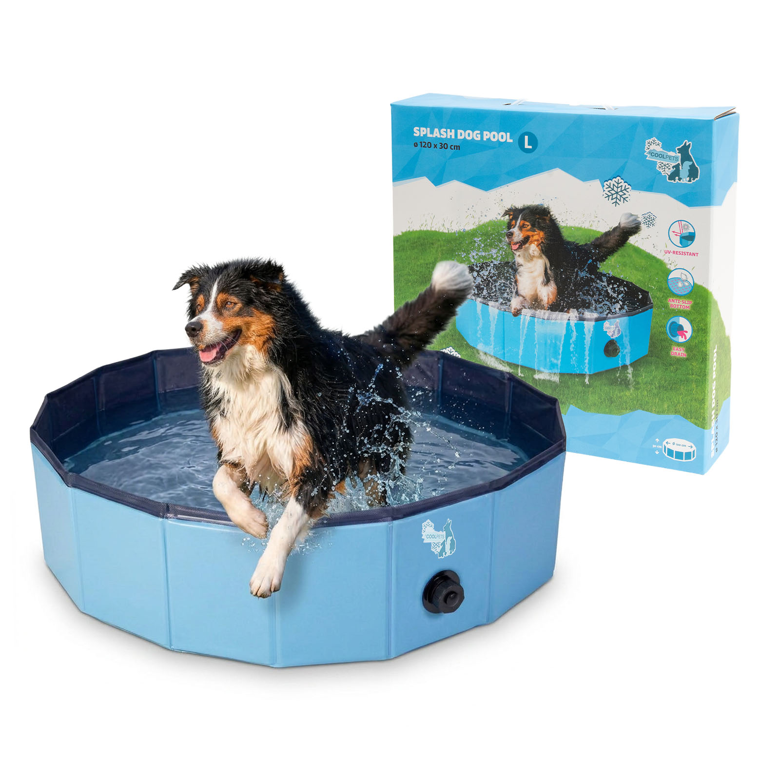 CoolPets Splash Dog Pool Hundepool ø 120 x 30 cm