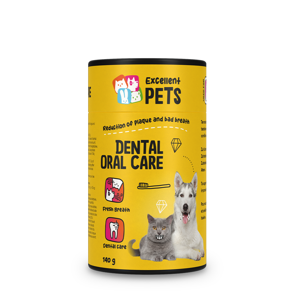 Excellent Pets Dental Oral Care poeder voor honden en katten 140 g