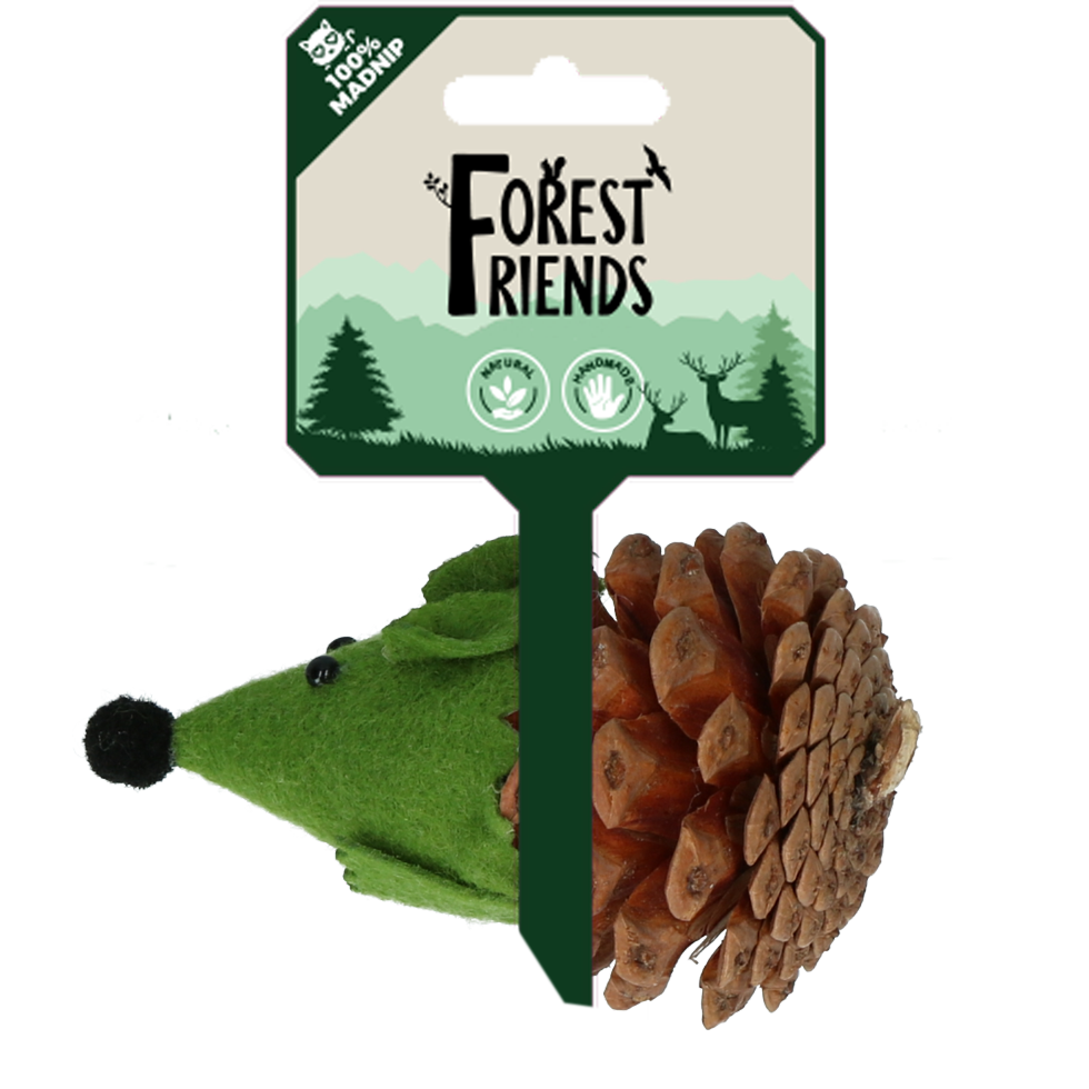 Forest Friends Mouse Groen kattenspeelgoed