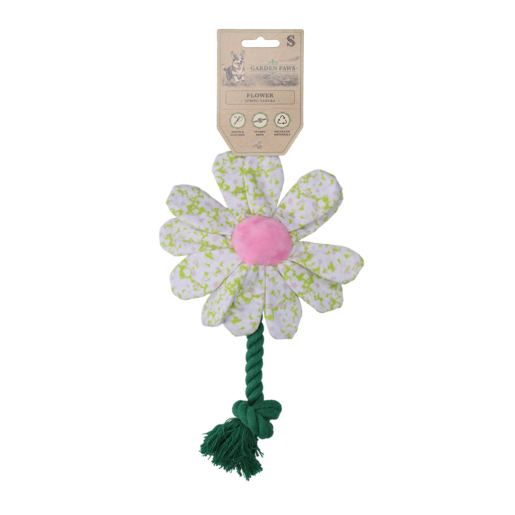 Garden Paws Flower Spring Sakura hondenspeelgoed maat S