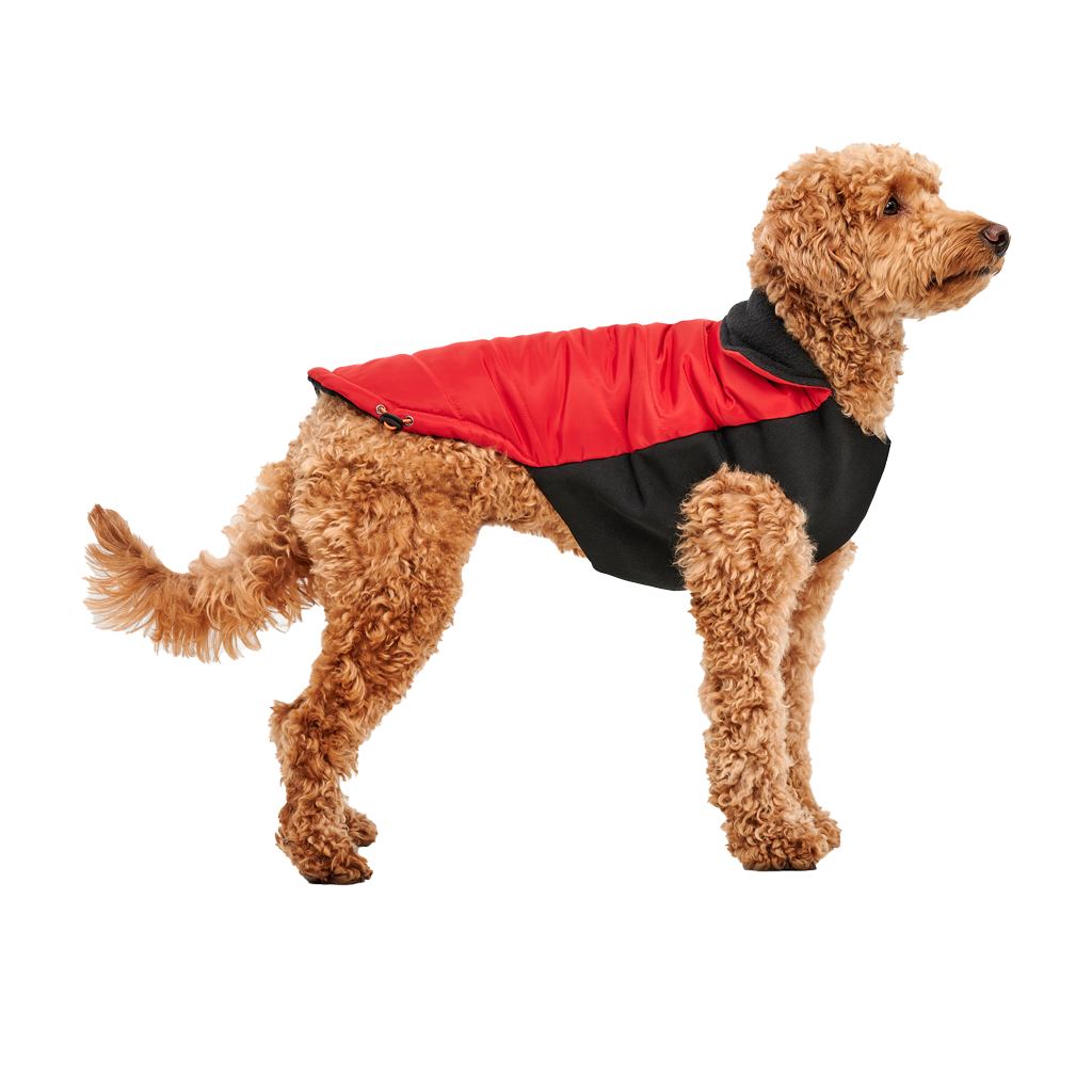 Goo-eez Mock Neck Signature Wrap Jacket Hundejacke XXS Rot/Schwarz