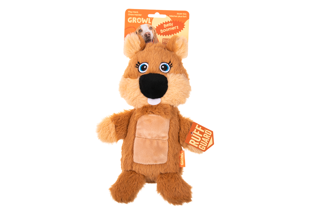 Growl Belly Boomerz Benny le Castor peluche pour chien