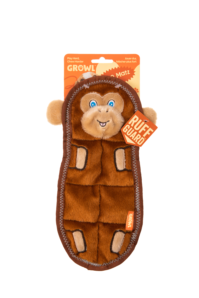 Growl Zoo Matz Mildred le Singe peluche pour chien