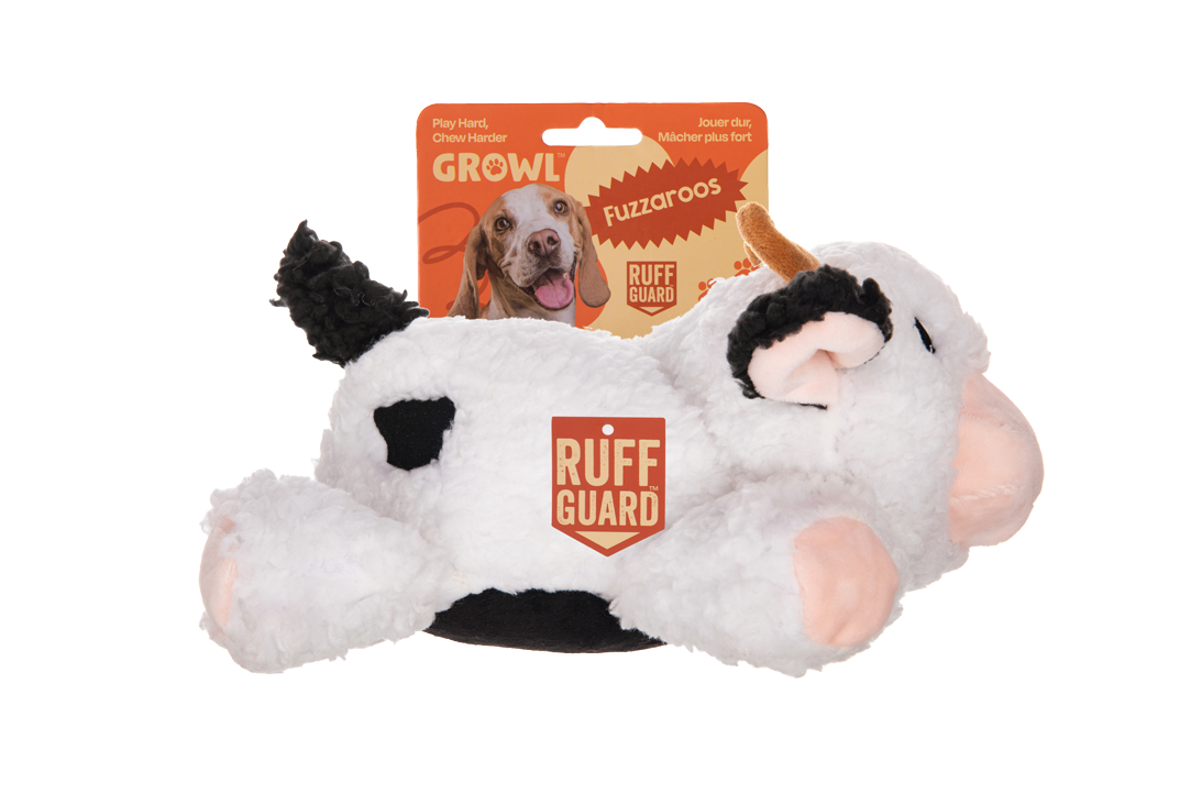 Growl Fuzzaroos Coco de Koe Sherpa-Plüsch-Hundespielzeug
