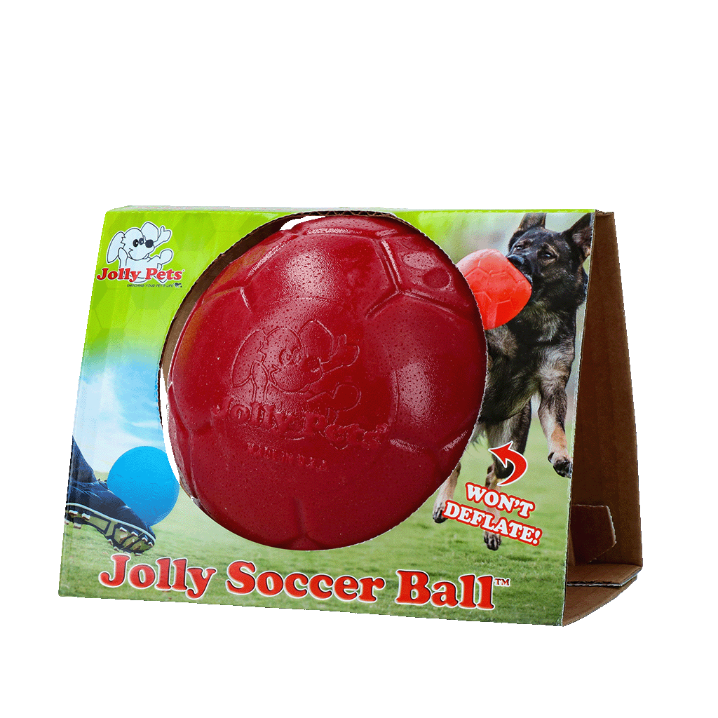 Jolly Pets Jolly Soccer Ball ballon de foot pour chien Rouge S 15 cm