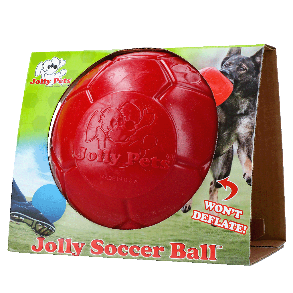 Jolly Pets Jolly Soccer Ball ballon de foot pour chien Rouge L 20 cm