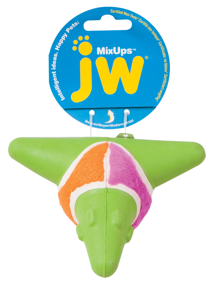 JW Mixups Arrow Ball Hundespielzeug mit Quietscher M 11,5 cm
