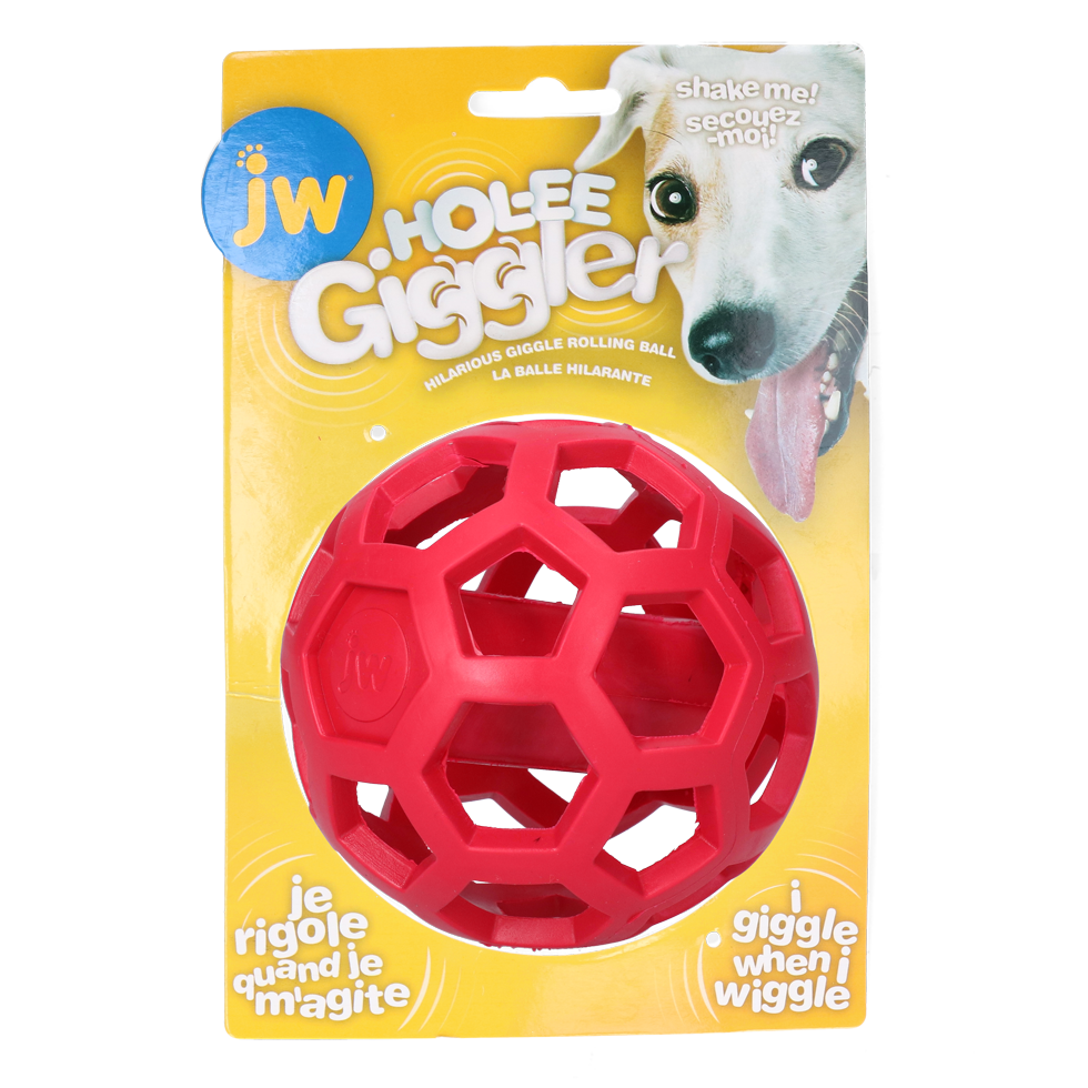 JW Hol-ee Giggler balle pour chien avec rire ø 11,5 cm