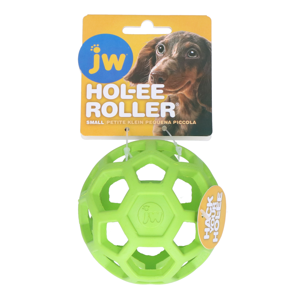 JW Hol-ee Roller jouet à garnir pour chien Vert Small 9 cm
