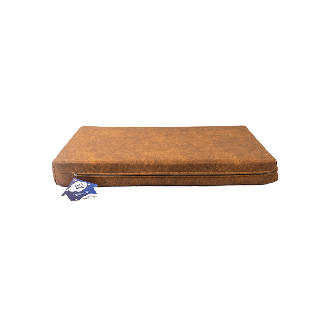 Let's Sleep Mellow Mattress coussin orthopédique pour chien XL Cognac 125 x 90 x 10 cm