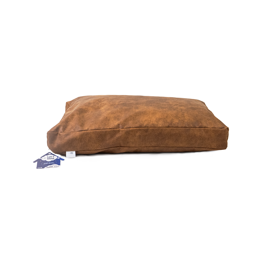 Let's Sleep Plush Pillow coussin pour chien L Cognac 100 x 75 x 10 cm