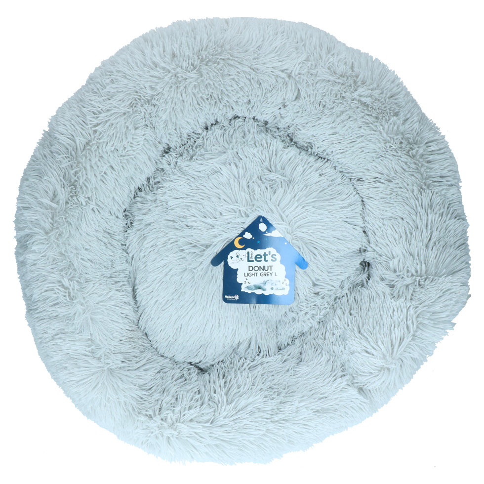 Let's Sleep Donut panier gris clair L