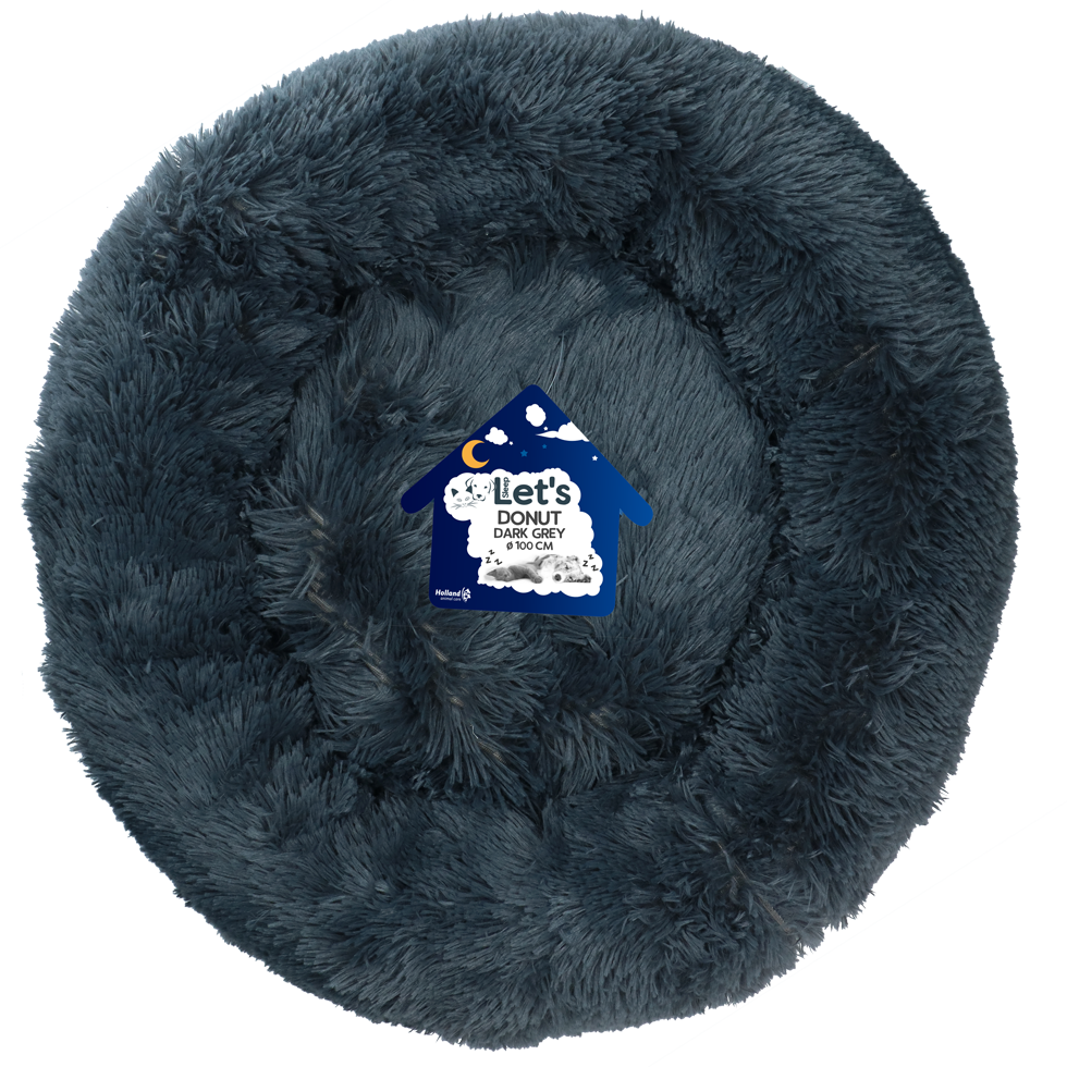 Let's Sleep Donut panier gris foncé XXL