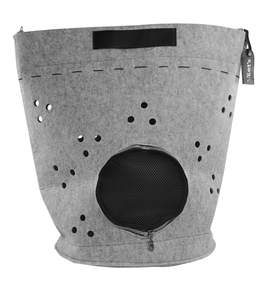 Let's Sleep Let's Travel sac de transport pour chat gris