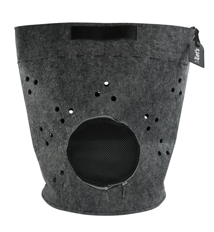Let's Sleep Let's Travel sac de transport pour chat anthracite