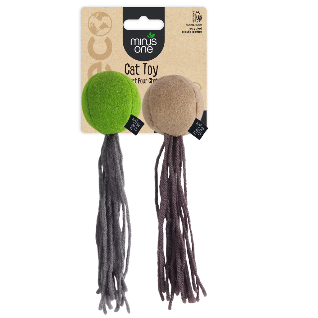 Minus One Felt kattenspeeltjes Balletjes 2-pack