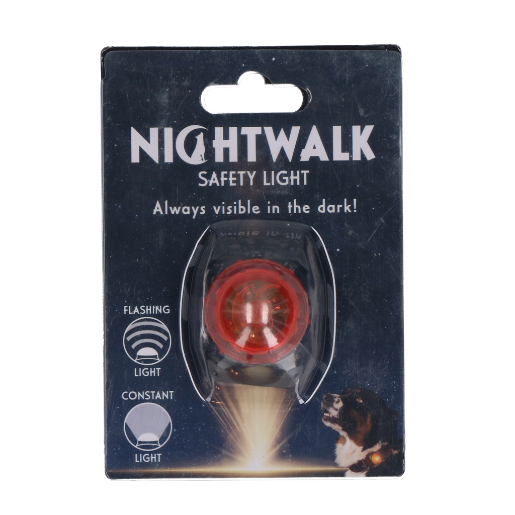 Nightwalk Safety Light veiligheidslampje hond Oranje