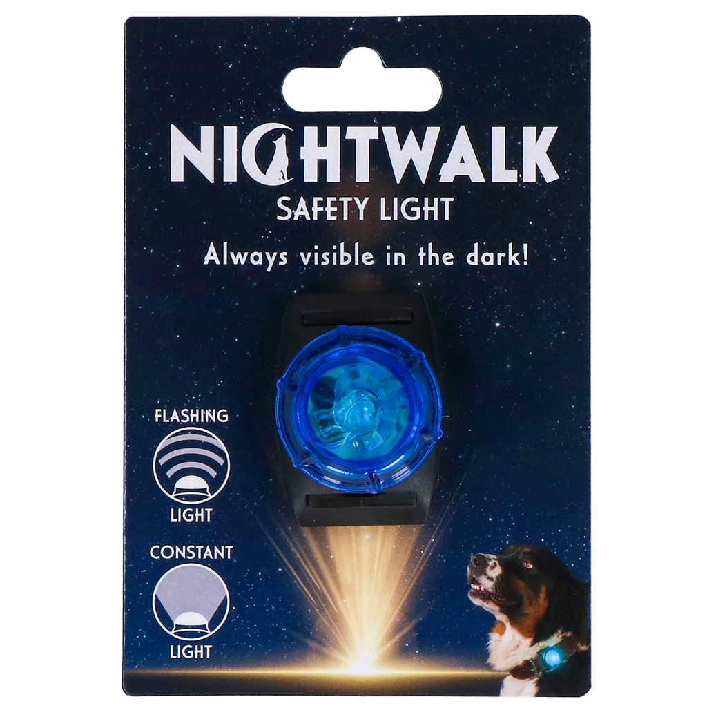 Nightwalk Safety Light veiligheidslampje hond Blauw