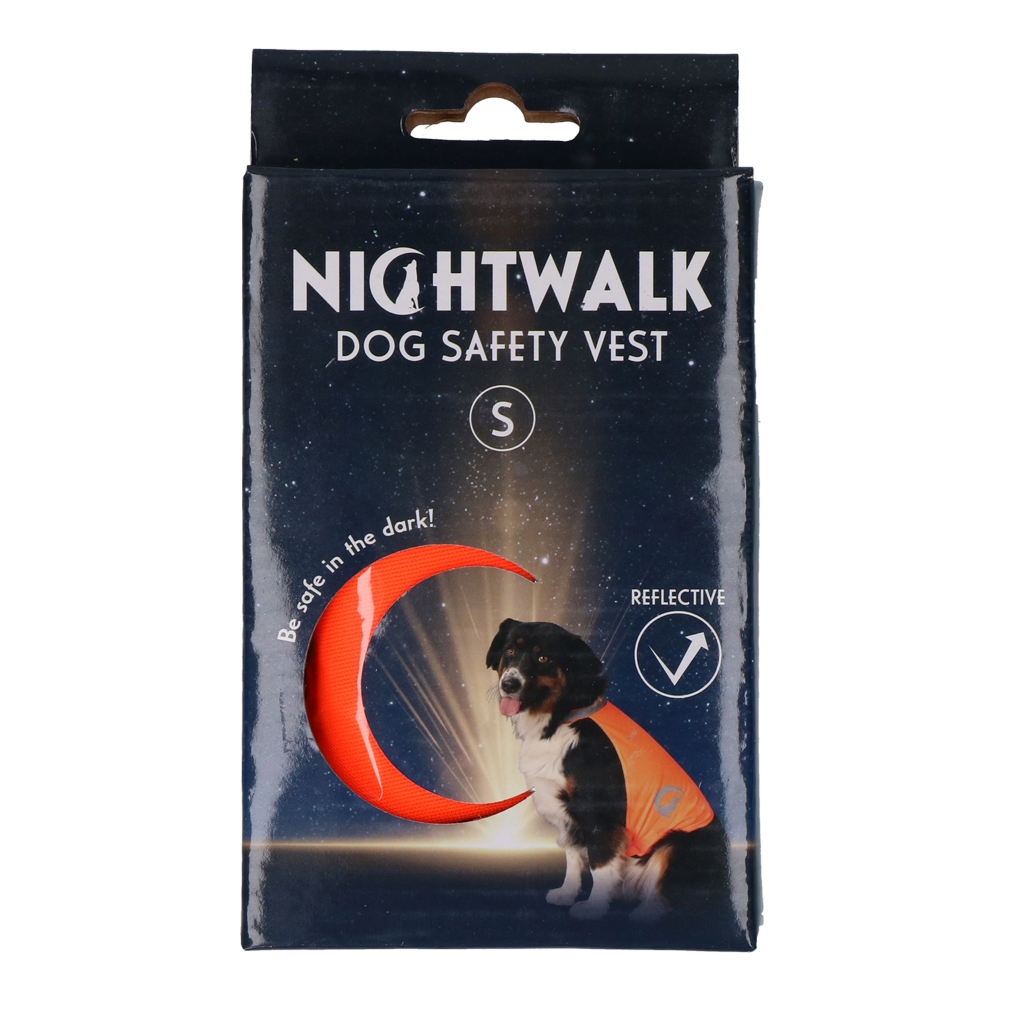Nightwalk Safety Vest gilet de sécurité chien Orange S