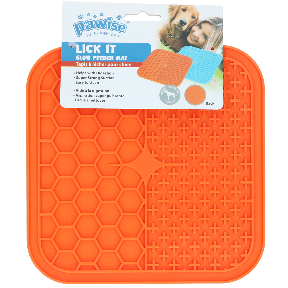 Pawise Dog Lick Mat tapis de léchage à ventouses 21 x 21 cm