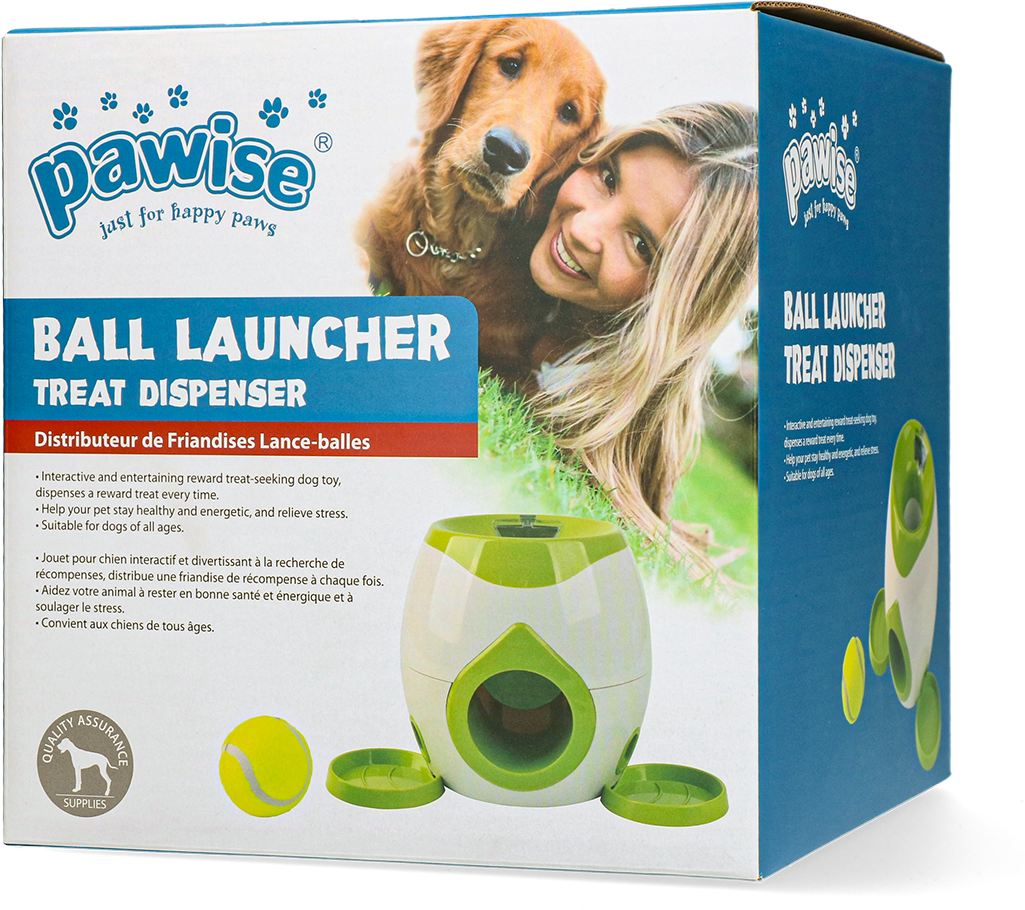 Pawise Ball Launcher Treat Dispenser lanceur de balle