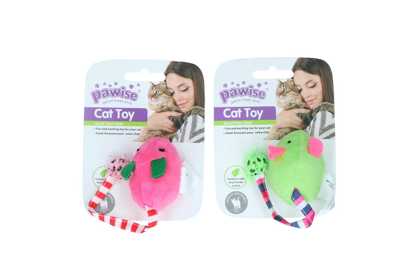 Pawise Plush Mice Toy jouet en peluche pour chat souris