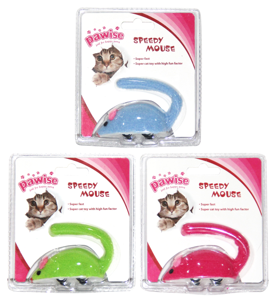 Pawise Speedy Mouse souris rapide en polaire pour chat