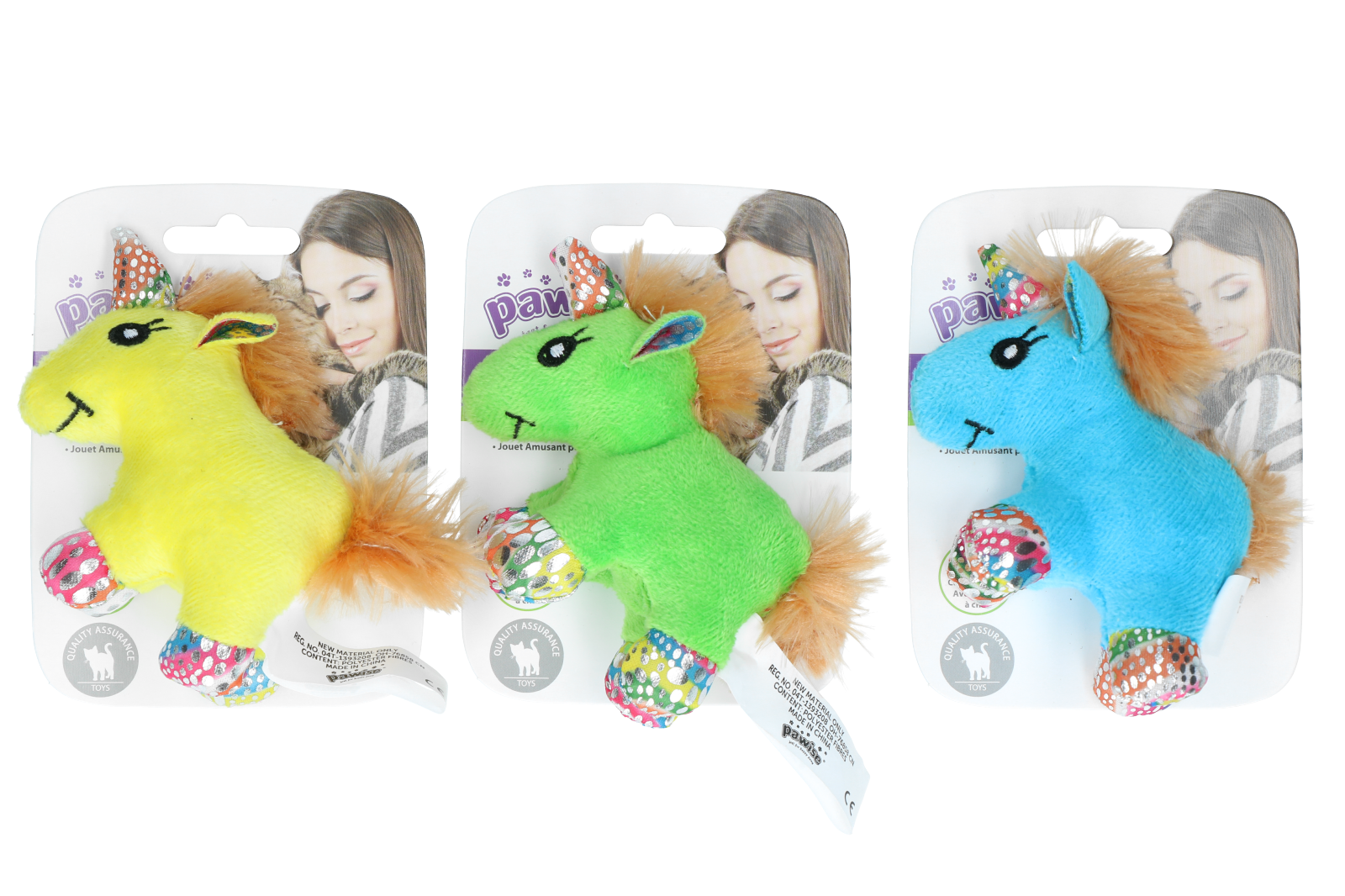 Pawise Meow Meow Life Unicorn catnip knuffel voor katten
