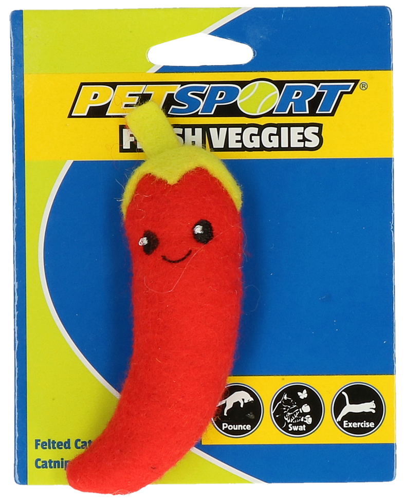 Petsport Fresh Veggies Catnip-Katzenspielzeug Chili