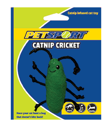 Petsport Catnip Cricket kattenspeelgoed groen