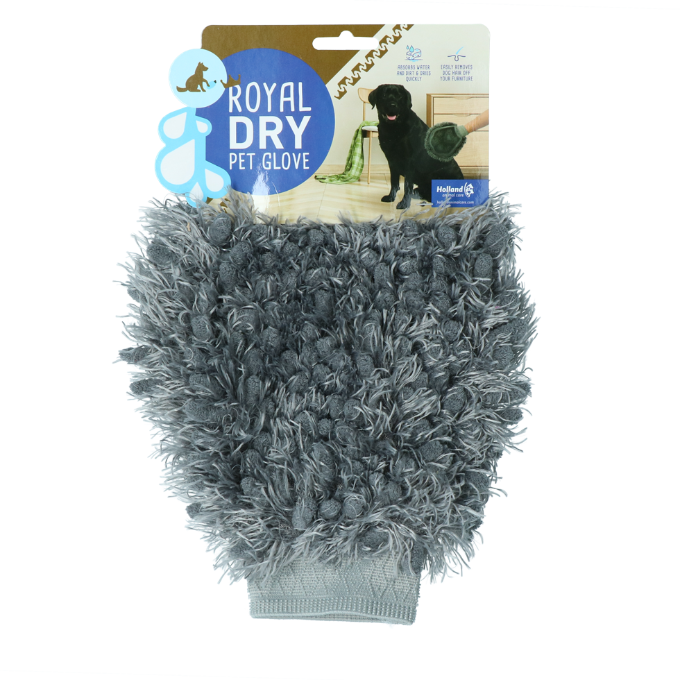 Royal Dry gant en microfibre et anti-poils pour chien