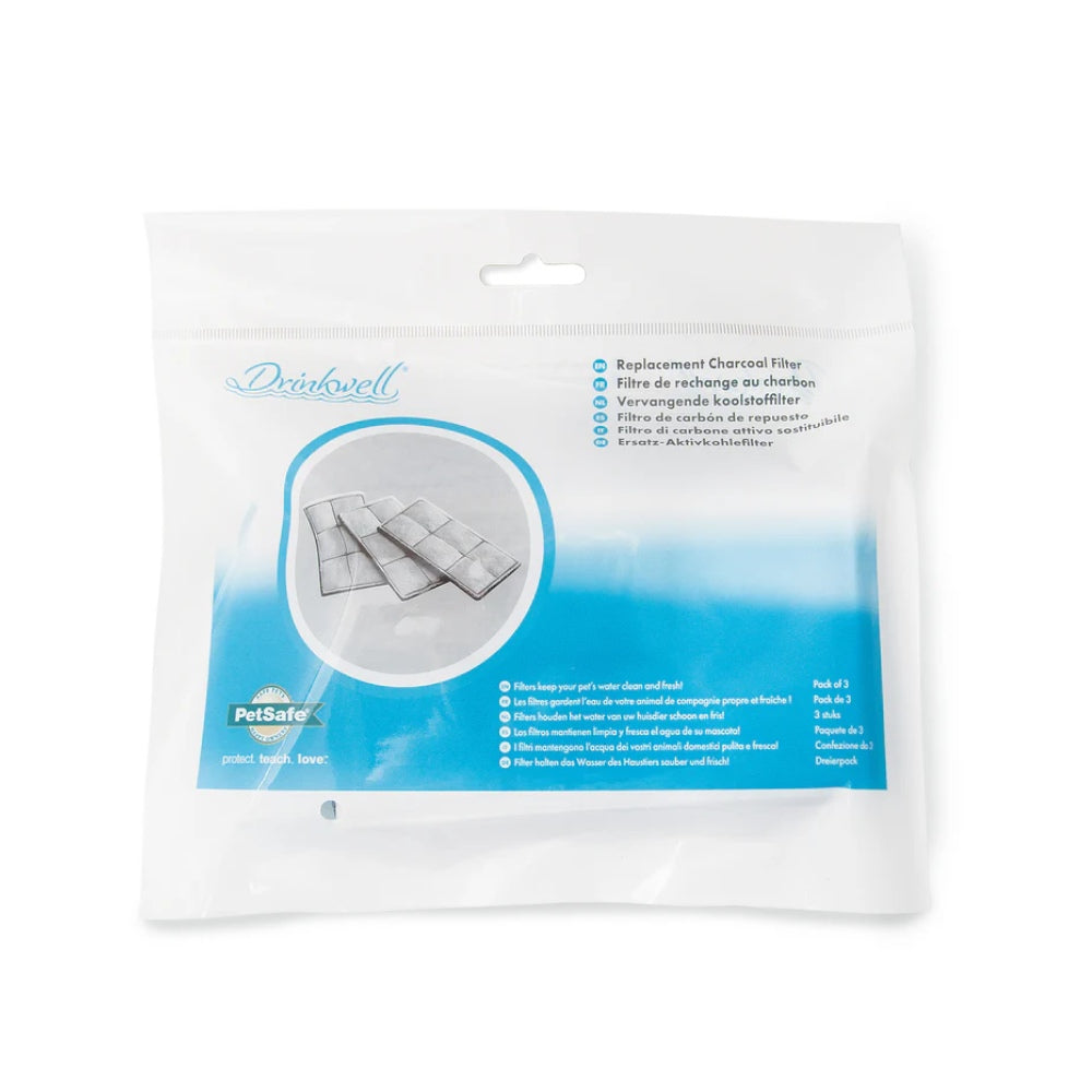 Drinkwell drinkfontein actieve-kool filter 3 stuks