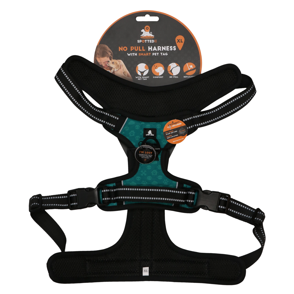 Spotted! Pro No Pull harnais pour chien Vert XL