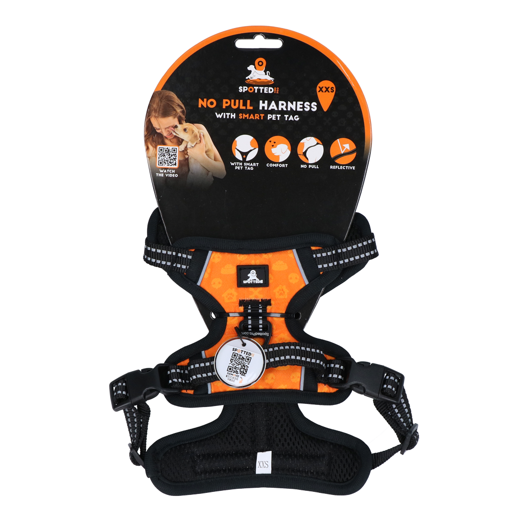 Spotted! Pro No Pull Hundegeschirr Orange XXS