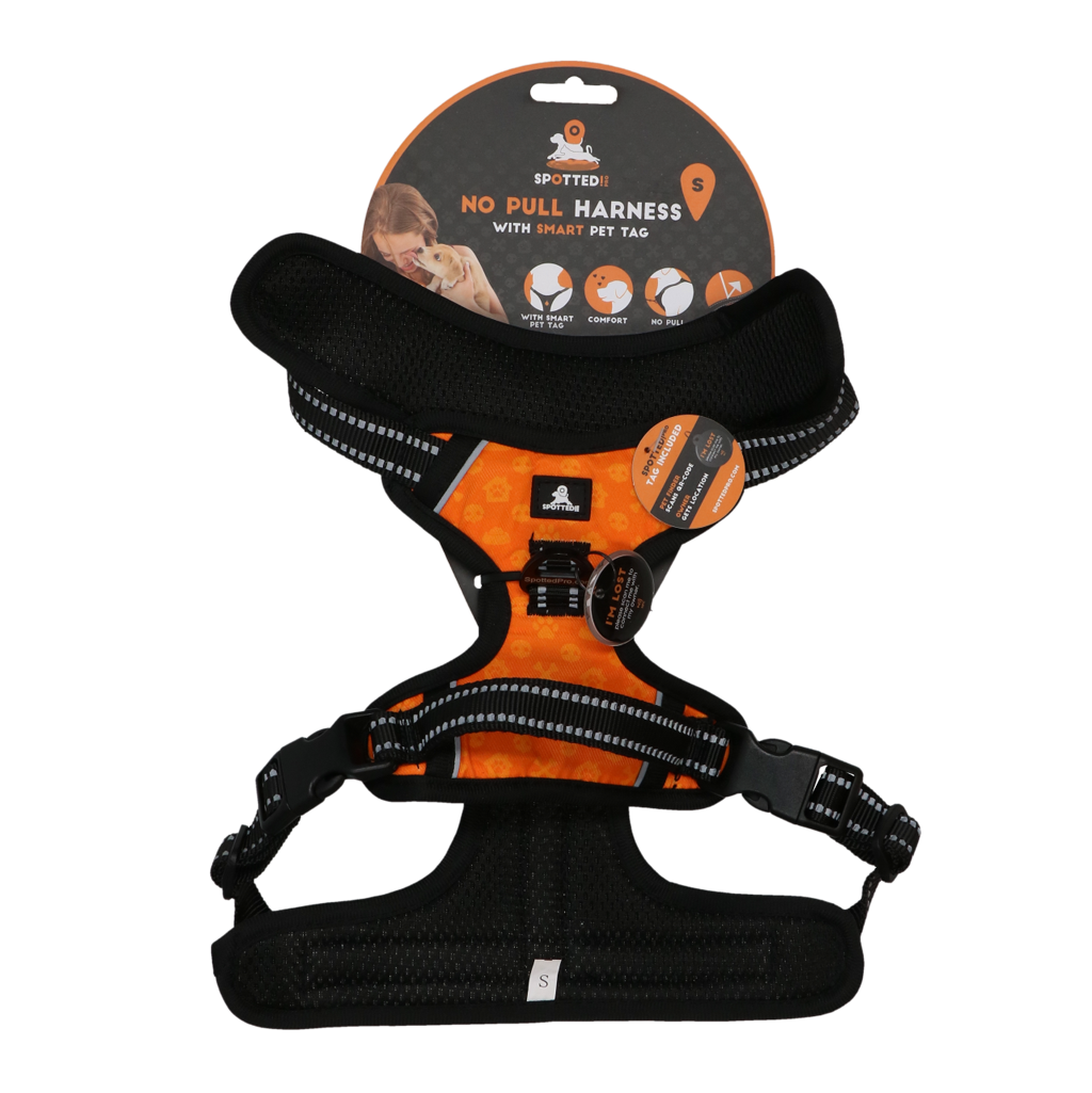 Spotted! Pro No Pull harnais pour chien Orange S