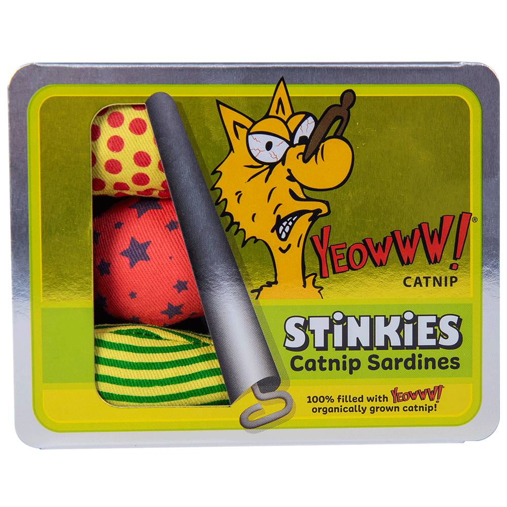 Yeowww! Stinkies Catnip Sardines Trio Katzenspielzeug
