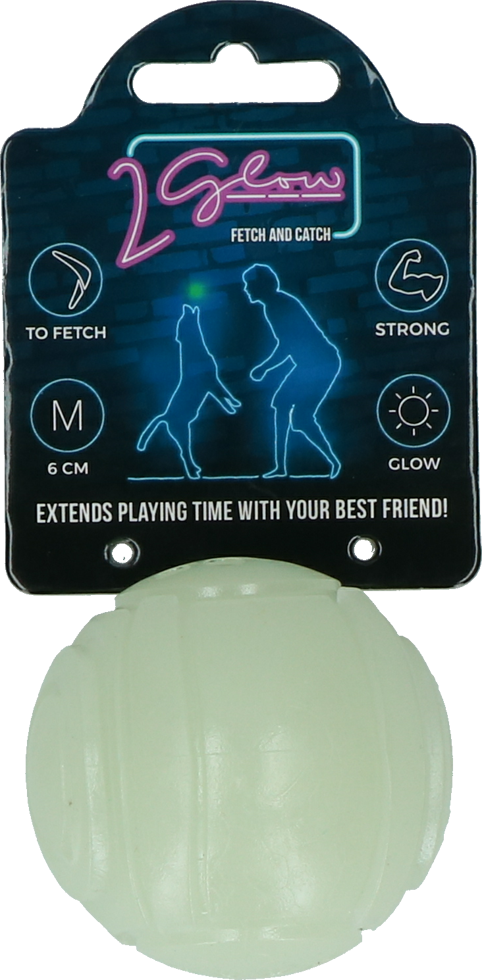 2 Glow Fetch & Play kauwspeelgoed glow in the dark voor honden