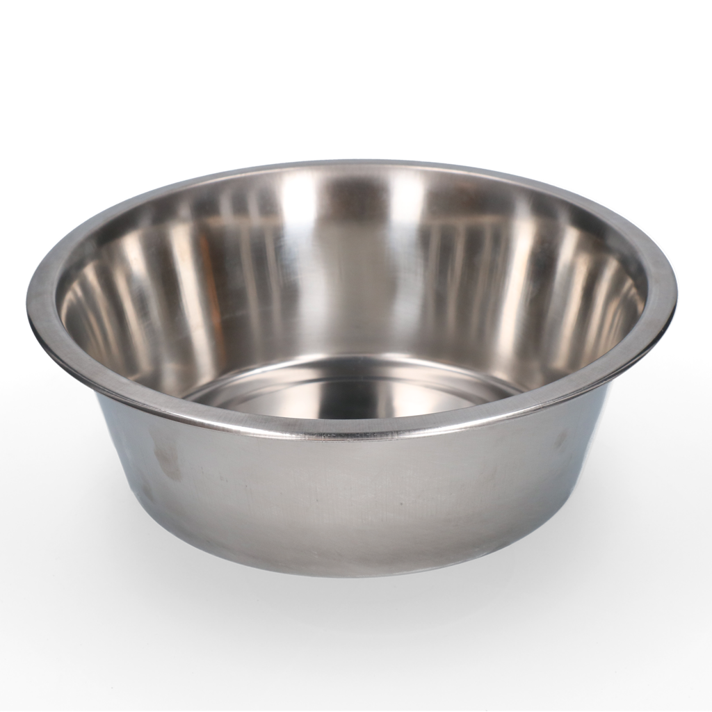Edelstahl Futter- und Trinknapf Ø 25 cm für Hunde