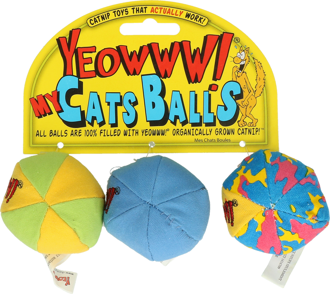 Yeowww! My Cats Balls catnip kattenspeeltje 18 cm