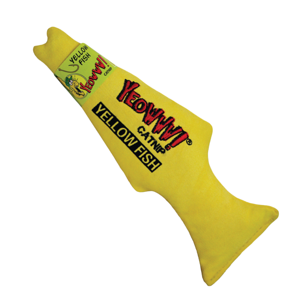 Yeowww! Yellow Fish Katzenminze-Spielzeug 18 cm