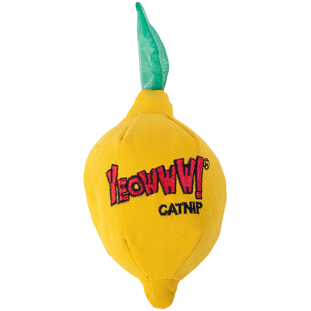 Yeowww! Sour Pusss! Lemon catnip kattenspeeltje citroen 7,6 cm