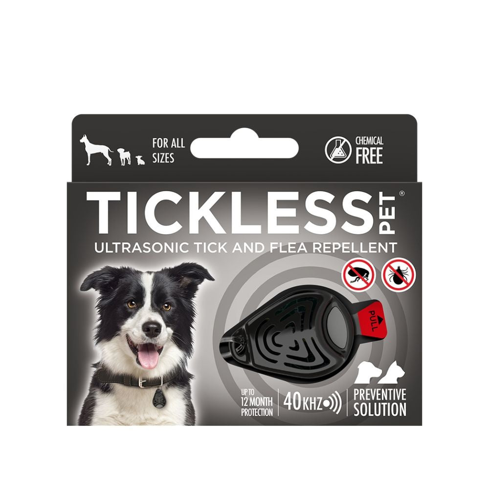 Tickless Pet schwarz Hund-Pflegeprodukt, ultraschallbasierter Zecken- und Flohschutz
