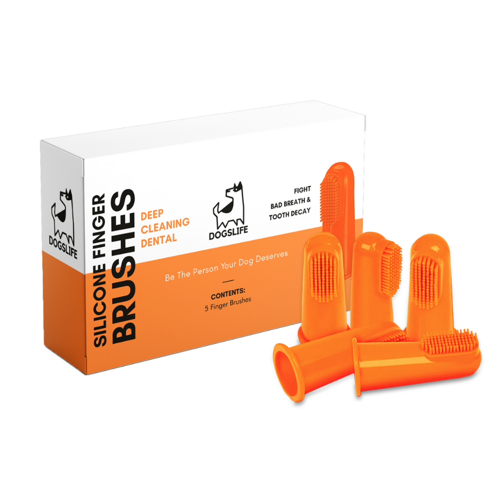 OurDogsLife Silicone Finger tandenborstel siliconen set van 5