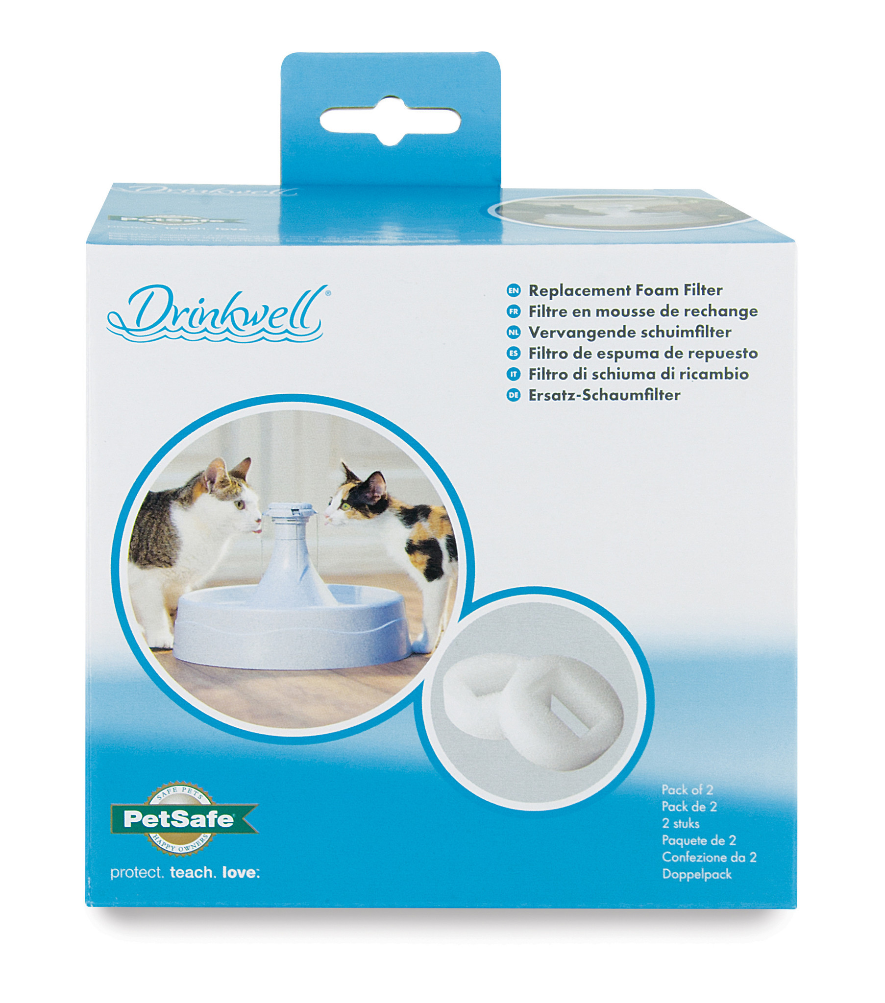 360 Schaumstoff-Ersatzfilter - 2er-Pack