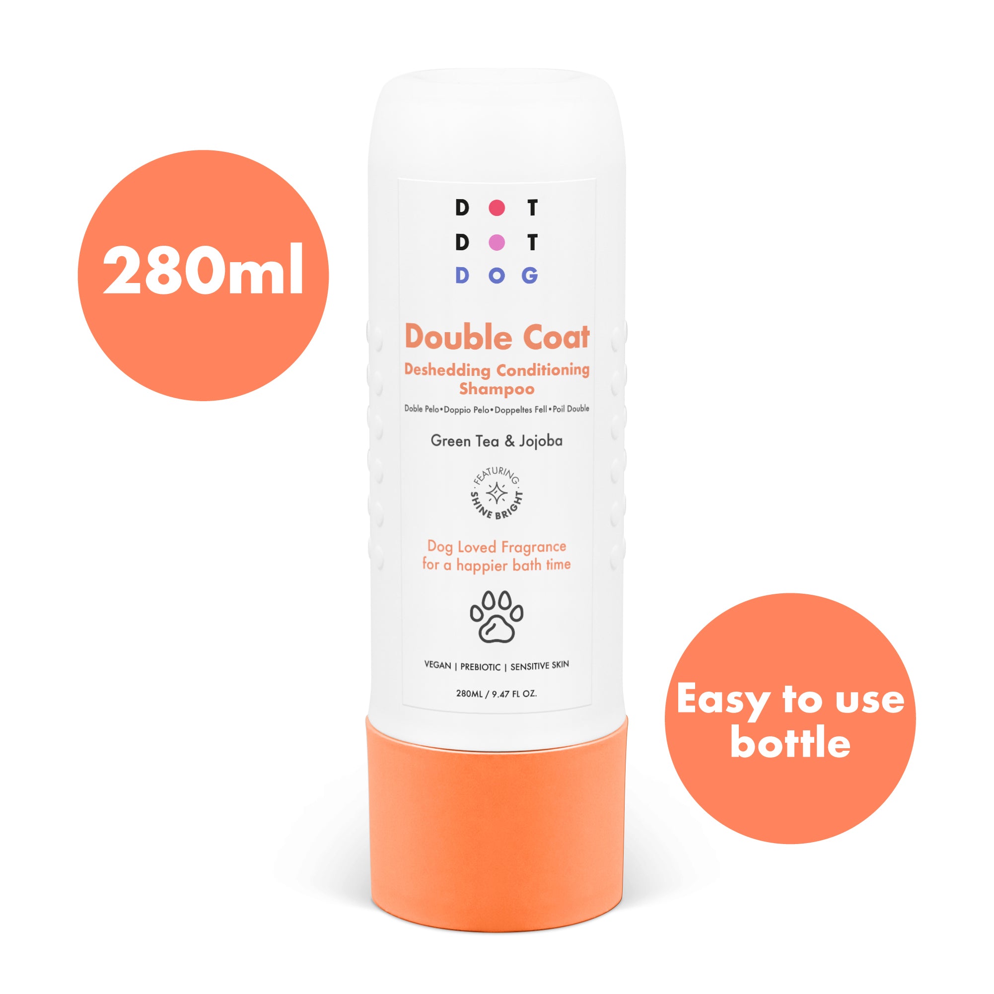 DotDotPet Double Coat Conditioning Shampoo shampoo deshedding 280 ml