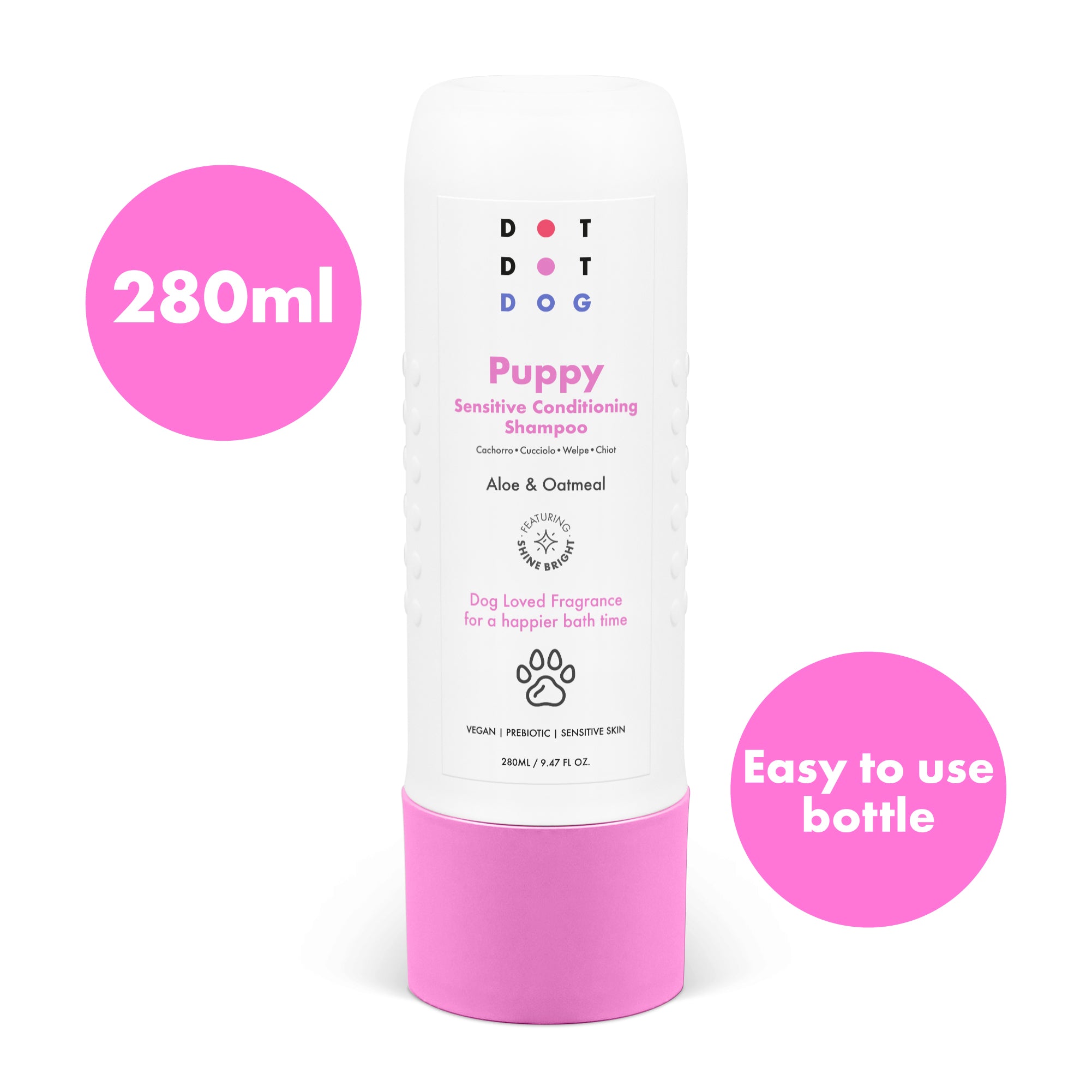 DotDotPet Puppy Coat Conditioning shampoo hypoallergeen 280 ml