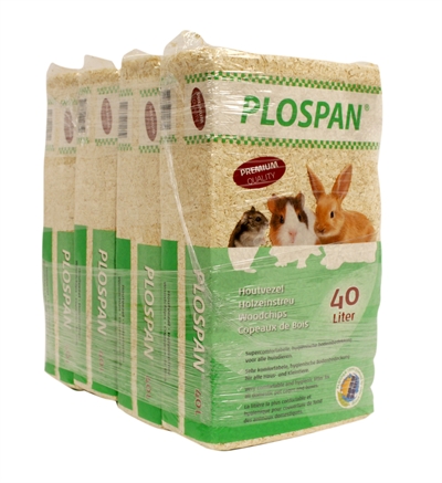 PLOSPAN HOUTVEZEL Stofarm, dierenartsaanbevolen voor paarden & knaagdieren - 40 L