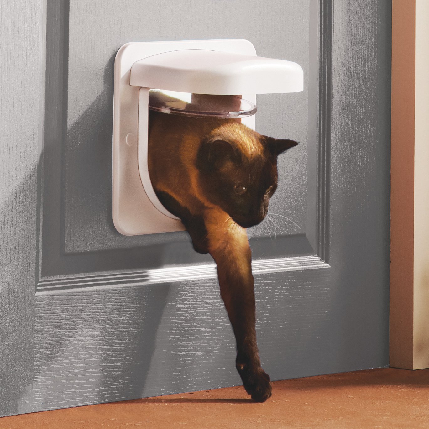 PetSafe kattenluik Petporte smart flap® Microchip 23×23 cm – Wit