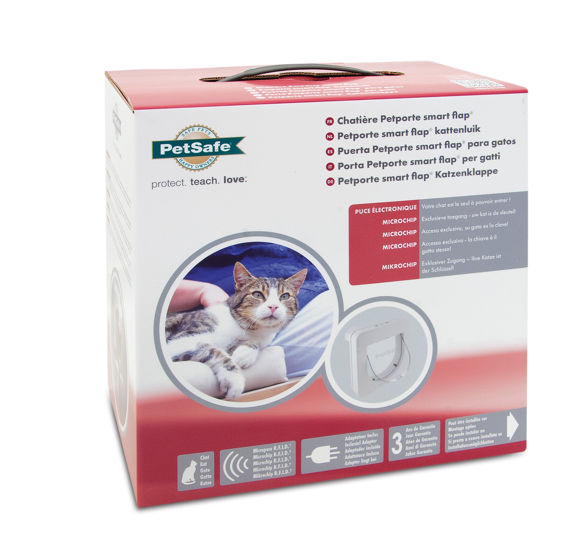 PetSafe kattenluik Petporte smart flap® Microchip 23×23 cm – Wit